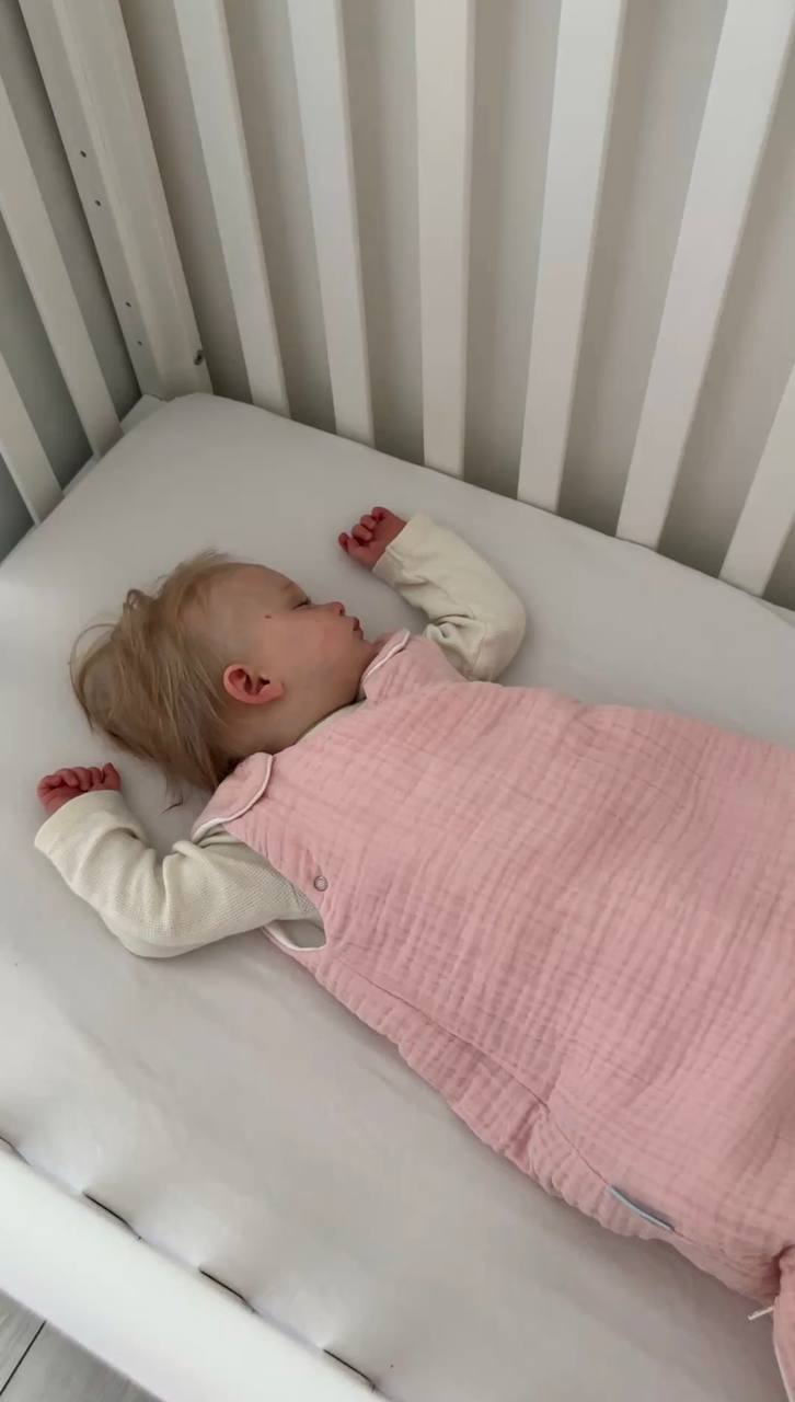 Теплий мусліновий дитячий спальник